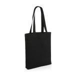 Sac promotionnel en toile recyclée non teintée 285g/m2 EcoTrace Raw couleur noir
