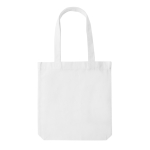 Sac promotionnel en toile recyclée non teintée 285g/m2 EcoTrace Raw couleur blanc deuxième vue