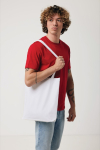Sac promotionnel en toile recyclée non teintée 285g/m2 EcoTrace Raw couleur blanc avec zone d'impression