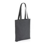 Sac promotionnel en toile recyclée non teintée 285g/m2 EcoTrace Raw couleur gris foncé