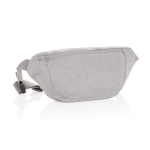 Sacs bananes personnalisés en toile recyclée 285 g/m² EcoTrace Raw couleur gris
