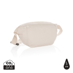 Sacs bananes personnalisés en toile recyclée 285 g/m² EcoTrace Raw couleur blanc cassé