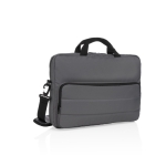 Sacoche écologique pour PC à poignée et bandoulière 15,6” Pocket RPET couleur gris foncé