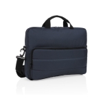 Sacoche écologique pour PC à poignée et bandoulière 15,6” Pocket RPET couleur bleu marine