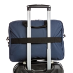 Sacoche écologique pour PC à poignée et bandoulière 15,6” Pocket RPET couleur bleu marine cinquième vue
