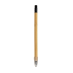 Crayon personnalisable infini en bambou avec gomme Bamboo BlackEraser couleur bois deuxième vue