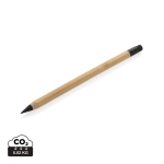 Crayon personnalisable infini en bambou avec gomme Bamboo BlackEraser couleur bois