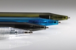 Stylo en matériaux recyclés transparents encre bleue X8 Transparent couleur bleu vue d'ambiance