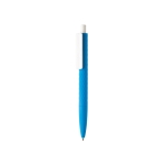Stylo à bille avec logo à écriture souple Encre Bleue X3 Soft Colors couleur bleu
