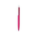 Stylo à bille avec logo à écriture souple Encre Bleue X3 Soft Colors couleur rose