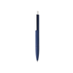 Stylo à bille avec logo à écriture souple Encre Bleue X3 Soft Colors couleur bleu marine
