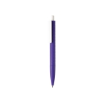 Stylo à bille avec logo à écriture souple Encre Bleue X3 Soft Colors couleur mauve