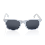 Lunettes de soleil publicitaires en plastique recyclé UV400 EcoOptix couleur blanc deuxième vue