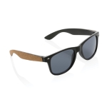 Lunettes de soleil recyclées avec logo et protection UV400 SunCork couleur noir
