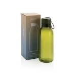 Gourde 100% RPET avec poignée de transport 500 ml Avira Atik couleur vert vue avec boîte