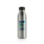 Gourde iostherme sans BPA avec poignée de transport 500 ml Avira Avior couleur argenté avec zone d'impression