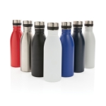 Gourde en acier inox recyclé sans fuite ni BPA 500 ml EcoDeluxe couleur bleu vue générale