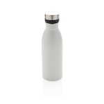Gourde en acier inox recyclé sans fuite ni BPA 500 ml EcoDeluxe couleur blanc