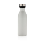 Gourde en acier inox recyclé sans fuite ni BPA 500 ml EcoDeluxe couleur blanc deuxième vue