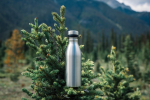 Gourde imprimée en inox recyclé antifuite sans BPA 500 ml couleur argenté vue d'ambience 3