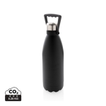 Gourde isotherme grande avec poignée de transport 1,5 L Eco Handle couleur noir