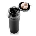 Thermos en inox avec bouchon à fermeture sécurisée 450ml Exclusive couleur noir sixième vue