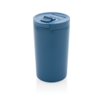 Thermos en matériaux recyclés avec fermeture anti-goutte 300ml Vaccum couleur bleu