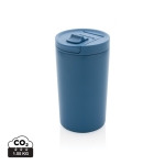 Thermos en matériaux recyclés avec fermeture anti-goutte 300ml Vaccum couleur bleu