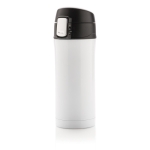 Bouteille en inox recyclé avec fermeture sécurisée 300ml Eco Roiboos couleur blanc