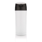 Bouteille en inox recyclé avec fermeture sécurisée 300ml Eco Roiboos couleur blanc quatrième vue