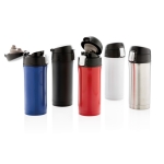 Bouteille en inox recyclé avec fermeture sécurisée 300ml Eco Roiboos couleur blanc vue générale
