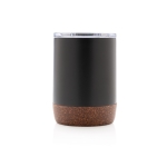 Verre thermos compact avec base en liège 180ml Eco Cork Small couleur noir deuxième vue