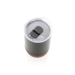 Verre thermos compact avec base en liège 180ml Eco Cork Small couleur noir quatrième vue