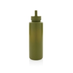 Gourde en plastique recyclé personnalisée avec poignée 500 ml GreenSip couleur vert foncé deuxième vue