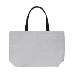 Grand sac isotherme en toile recyclée de 285 g/m2 EcoTrace Raw couleur gris cinquième vue
