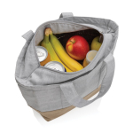 Petit sac isotherme en toile bicolore 285 g/m2 couleur gris deuxième vue