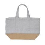Petit sac isotherme en toile bicolore 285 g/m2 couleur gris quatrième vue