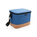 Glacière portable avec détail en liège pour 6 canettes Exclusive Small couleur bleu chiné