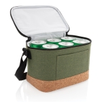 Glacière portable avec détail en liège pour 6 canettes Exclusive Small couleur vert chiné deuxième vue
