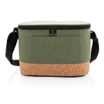 Glacière portable avec détail en liège pour 6 canettes Exclusive Small couleur vert chiné troisième vue