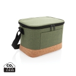 Glacière portable avec détail en liège pour 6 canettes Exclusive Small couleur vert chiné