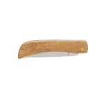 Couteau pliant en bois et acier inoxydable de haute qualité Forest couleur bois troisième vue