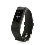 Bracelet d'activité personnalisé multifonction étanche IPX5 Fit OLED couleur noir avec zone d'impression