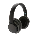 Casque sans fil personnalisable pliable en aluminium recyclé Terra couleur gris foncé