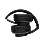 Casque sans fil personnalisable pliable en aluminium recyclé Terra couleur gris foncé troisième vue