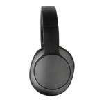 Casque sans fil personnalisable pliable en aluminium recyclé Terra couleur gris foncé quatrième vue