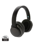 Casque sans fil personnalisable pliable en aluminium recyclé Terra couleur gris foncé