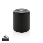 Enceinte Bluetooth avec logo avec matériaux recyclés EcoSound couleur noir