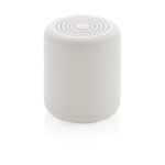 Enceinte Bluetooth avec logo avec matériaux recyclés EcoSound couleur blanc