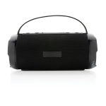 Enceinte Bluetooth personnalisée recyclée étanche IPX4 AquaTunes couleur noir troisième vue